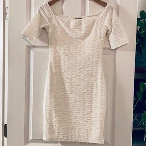 White/Ivory AQUA Bodycon Mini Dress